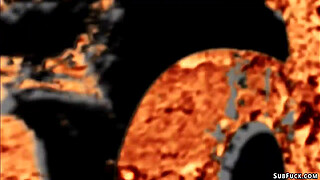 Hitchhiker bound and fucked in desert