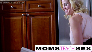 MomsTeachSex - Showing My Teen How To Suck Big Cock