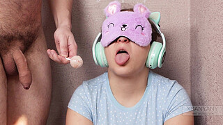 She is Addicted to Lollipops and I Trick Her to Put My Cock in Her Mouth - Lucky Day) XSanyAny