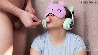 She is Addicted to Lollipops and I Trick Her to Put My Cock in Her Mouth - Lucky Day) XSanyAny