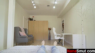 Step grandma and step grandson sex - old and young