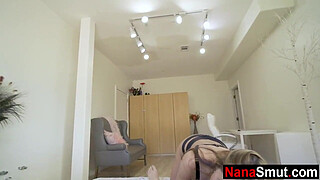 Step grandma and step grandson sex - old and young