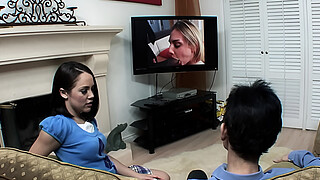 Horny stepdad makes stepdaughter skip