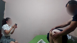 My stepfather makes me record it when he fucks my stepsister! beautiful teen girl student records her stepfather and her stepsister fucking, real homemade