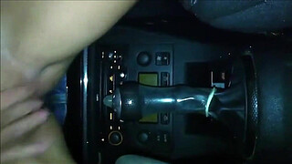 Amazing Teen Riding Her Shifter In The Car