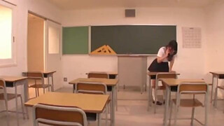 Sexy Asian teacher having fun