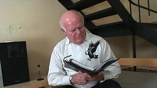 Old grandpa fucking young babe