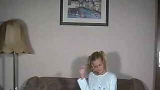 Virgin screams with pain