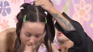 Little teen girlfriend Tiny Tabby rides