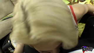 Tiny blonde white girl enjoys fucking big black cock for sport ft Hope Harper