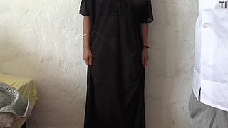 french amateur arab wife lets big cock doctor fuck her doggystyle and creampie