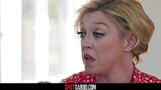 Busty Blonde Stepmom Fucks With Her Stepson To Boost His Confidence