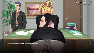 Naruto: Kunoichi Trainer | Big Ass Blonde Secretary Teen Has Public Office Sex At Work With A Big Dick Co Worker. He Creampies Her Warm Pussy | Anime Hentai Porn Game