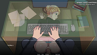 Naruto: Kunoichi Trainer | Big Ass Blonde Secretary Teen Has Public Office Sex At Work With A Big Dick Co Worker. He Creampies Her Warm Pussy | Anime Hentai Porn Game