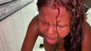 The cuckold was saddened to see his wife so upset and indulged her until she came.