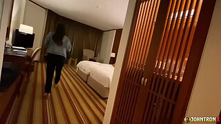 JohnTronX - Smoking hot Asian babe in black lingerie loves anal sex so much