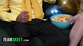 Line Up and Get Your Seed Ready! A Breeding Party is Not Over Until Her Pussy is Dripping