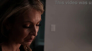 Huge tits MILF devours stepsons big dick after fight with stepdad