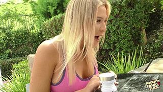 Big tits Blair Williams loves to deepthroat a fat cock and get her pussy destroyed.