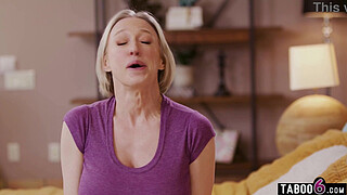 Huge boobs granny stepmom loves anal sex and stepson did too