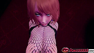 Haylee in BDSM Bodysuit 3D Hentai - Big Tits Massage with Moans, Standing Hard G Spot Stimulation, Double Penetration with Two Vibrators Leading to a Squirt - Rule34 Animation