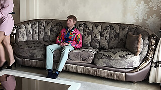 Sexy Blonde Ukrainian Teen Gets Anal While Being Watched By An Old Man Cuckold