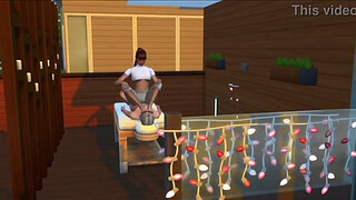 Hot and young masseusse gives bjs and hjs and gets spitroasted by her clients