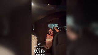 The cuckold asked the Uber driver to fuck the hot Asian girl without a condom.
