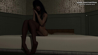 Big Boobs Cheating Wife Rides Her Lover Boy's Big Cock And Gets Her Wet Pussy Creampied. Hot Morning Quickie | A Step Mother's Love | 3D Animated NTR Porn Game