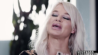 Huge boobs curvy gorgeous MILF Natasha Nice has a threesome with her friend and her hubby