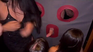 Only married sluts told their cuckolded husbands that they would work overtime and went to a swingers club to distribute their pussy to the big-dicked men.