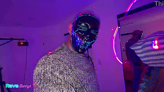 Khloe Kapri Gets Her Pussy Pounded In A Rave-Bunny Suit!