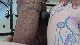 GIRL ENDURES HARDCORE ANAL SEX WITH LUBRICATION INSIDE