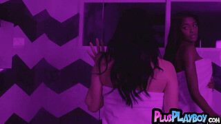 Big tits Latina babes and hot black MILF posed naked and sexy for Playboy