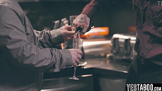 Male best friend freezes time to fuck a Latina in front of fiance