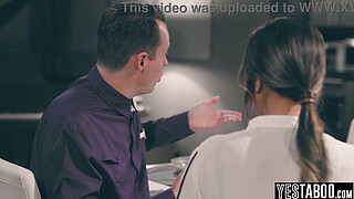 Male best friend freezes time to fuck a Latina in front of fiance