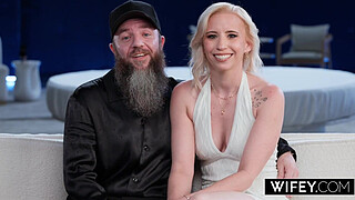 WIFEY Tight Blonde Hotwife Norah Nova Gets Filled Up By Massive BBC In Front Of Hubby