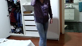 I get dressed to go to the motel with my boss and my husband records everything, real cuckold