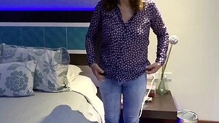 I get dressed to go to the motel with my boss and my husband records everything, real cuckold