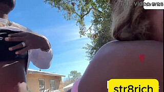 HOUSTON EBONY ANAL QUEEN GET FUCK IN THE ASS OUTSIDE IN WINTER SNOW STORM