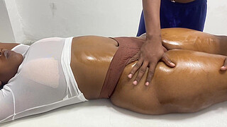 NEIGHBOR ACCEPTS A BRIBE FOR A DELICIOUS MASSAGE SESSION