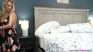 My pervy stepson watched me masturbate