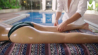 ModelMedia Asia - The First Erotic Massage Experience of a Big Tits Young Wife