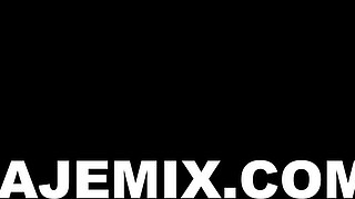 Hot massage with lots of oil turns into sex and cumming on her ass POV