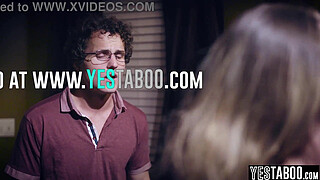 Sex addict busty teen stepsister convinces stepbro to pound her