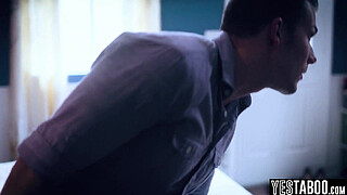 Sex addict busty teen stepsister convinces stepbro to pound her