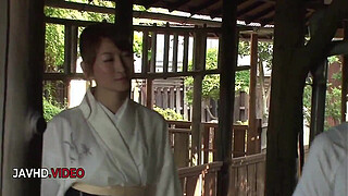 Hardcore sultry Asian MILF delivers Blowjob then gets pounded fiercely by young stud MILF