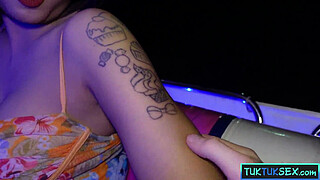 Big tits Thai MILF amateur picked up in a TukTuk and fucked hard