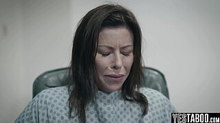 Big tits mature MILF patient has threesome with her young self