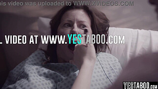 Big tits mature MILF patient has threesome with her young self